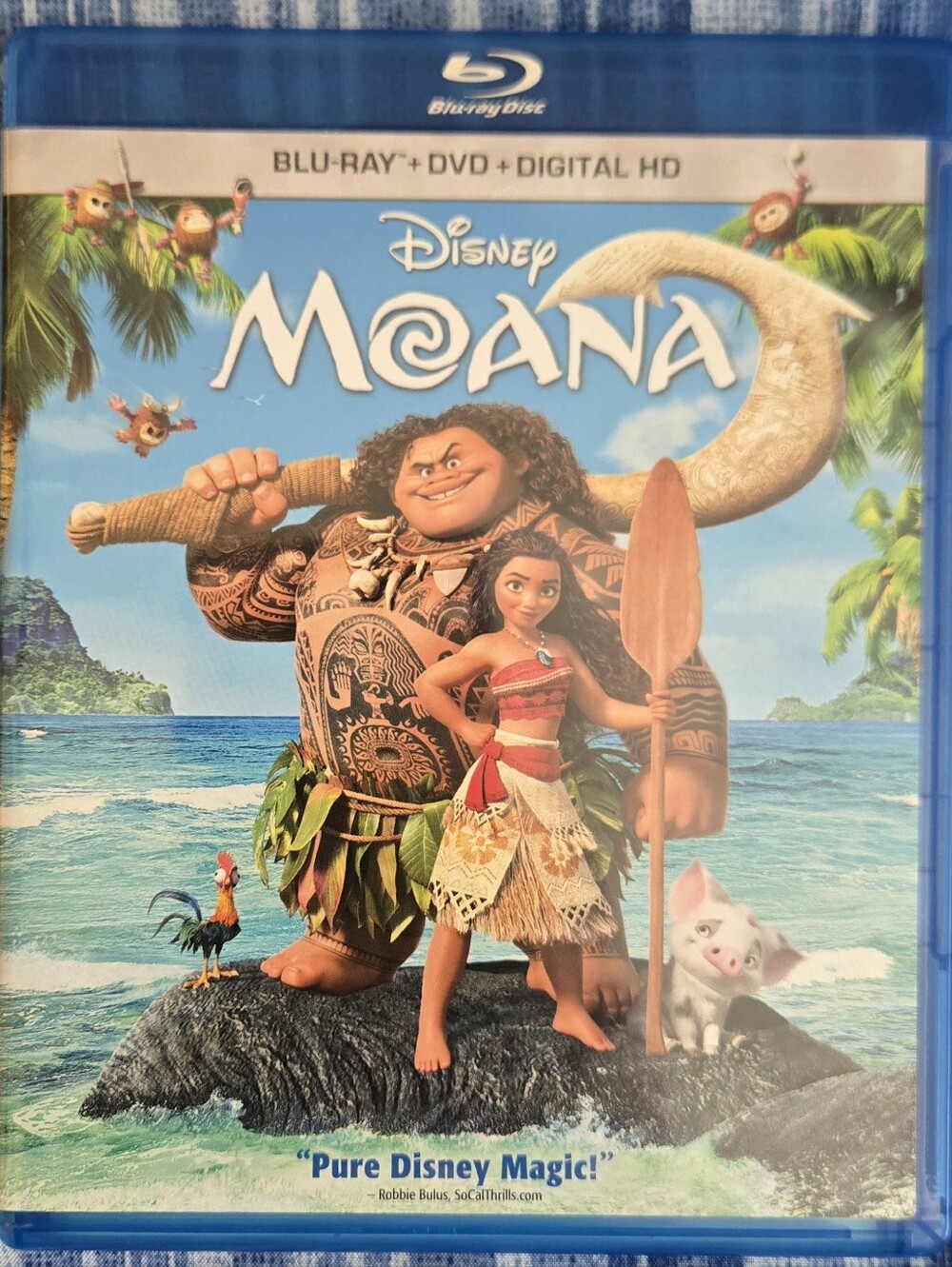 Disney Moana Blu-ray + DVD + Digital HD combo pack